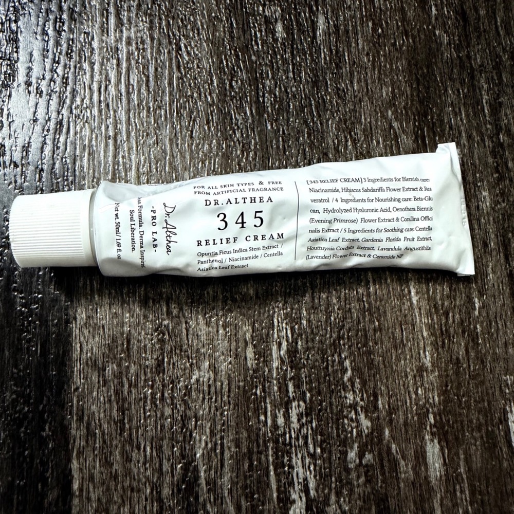 Dr. Althea 345 Relief Cream Unisex 50ml White Niacinamide Panthenol Soothing Gel